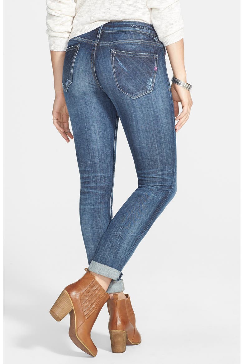 'Thompson Tomboy' Crop Jeans, Alternate, color, MEDIUM WASH