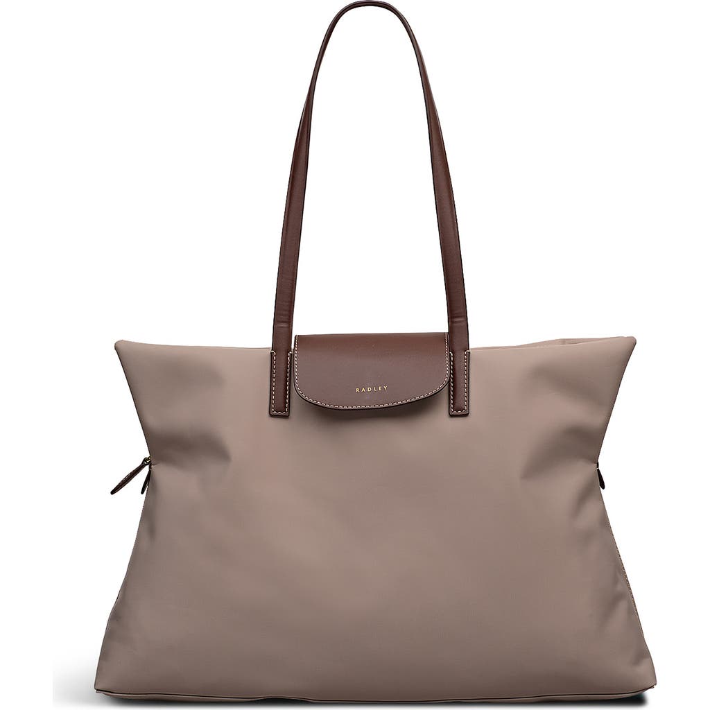 Radley Pockets Essentials Medium Top Zip Porcini Tote Bag In Brown
