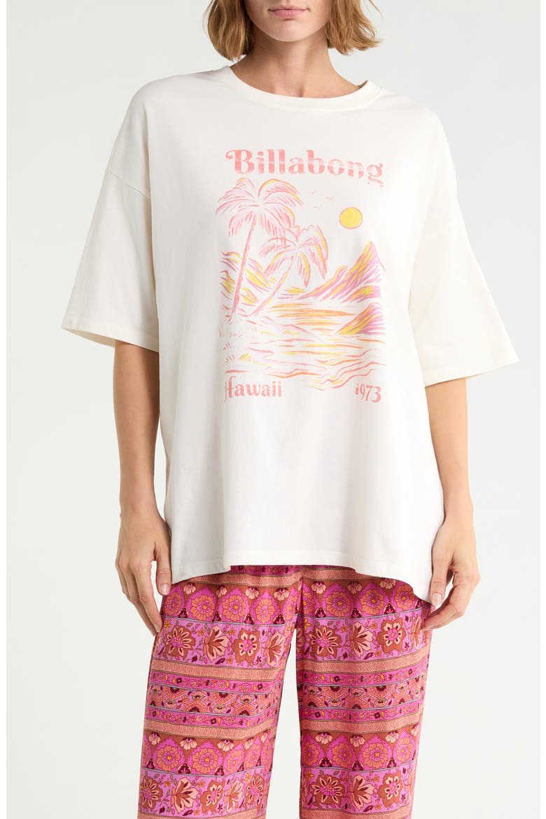 Sunrise Oversized Graphic T-Shirt, Main, color, NATURAL