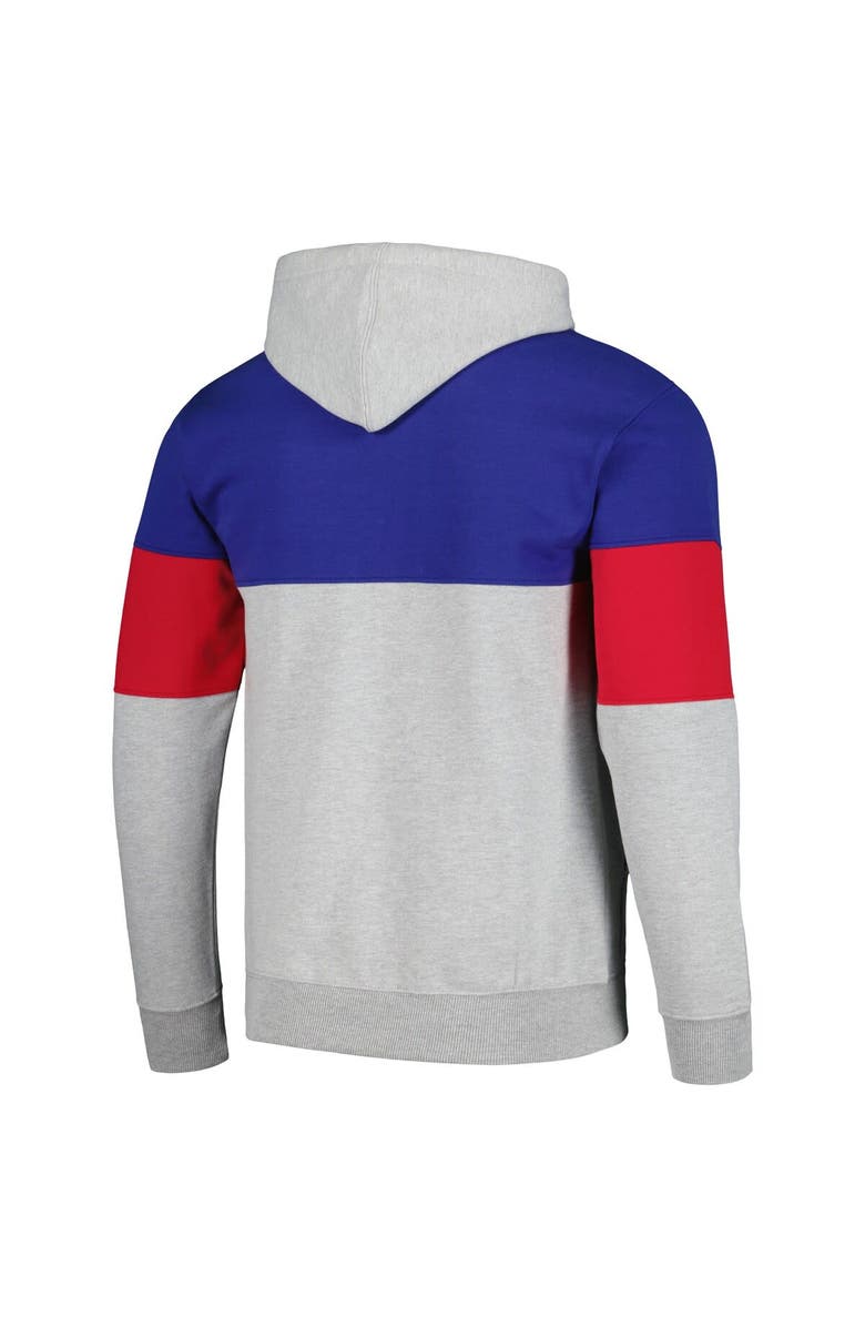 FANATICS Men's Fanatics Branded Royal Philadelphia 76ers Contrast Pieced Pullover Hoodie, Alternate, color, Royal