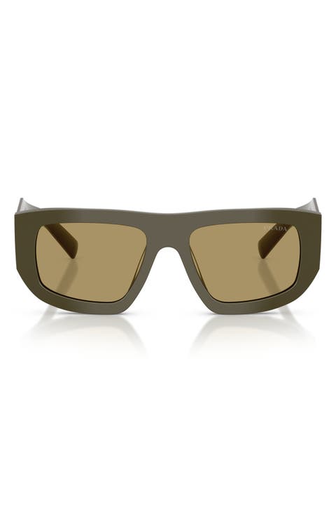53mm Irregular Shield Sunglasses