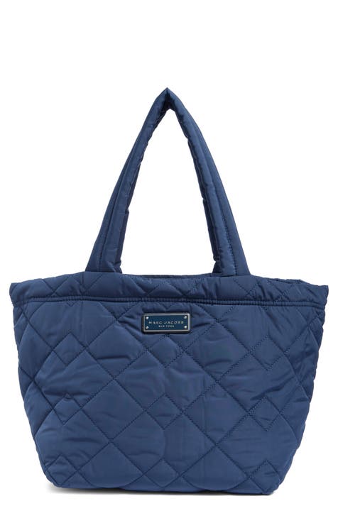 Marc Jacobs Medium Quilted Tote newest Bag Purse Handbag Designer Blue