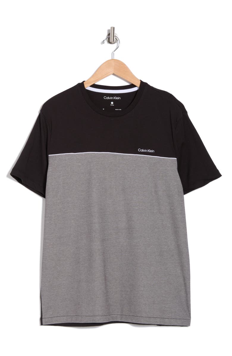 Calvin Klein Colorblock Cotton T-Shirt, Alternate, color, Black Combo