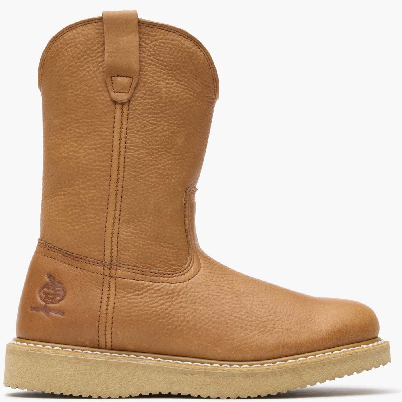 Georgia Boot Wedge Work Wellington, Main, color, Barracuda Gold