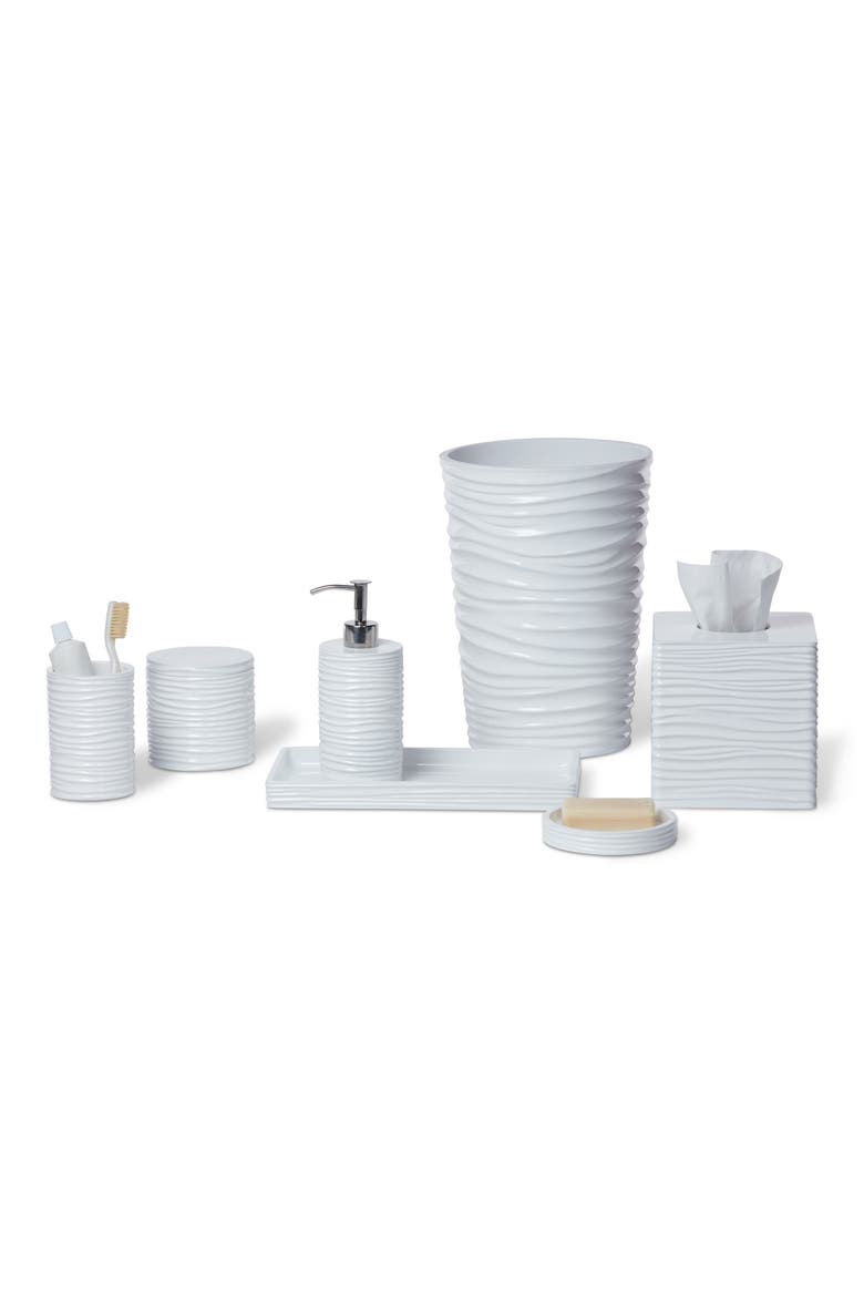 By The Sea 7-Piece Bath Accessory Set, Main, color, WHITE