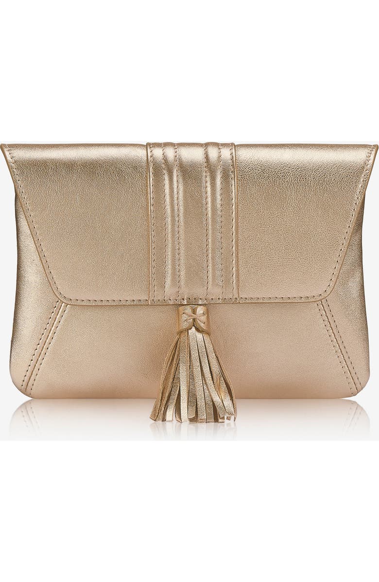 GiGi New York AVA CLUTCH, Main, color, Gold