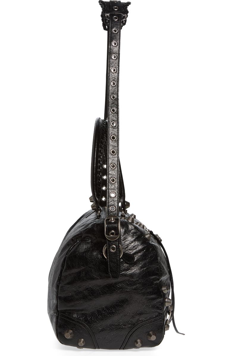 Balenciaga Le Cagole Leather Duffle Bag, Alternate, color,