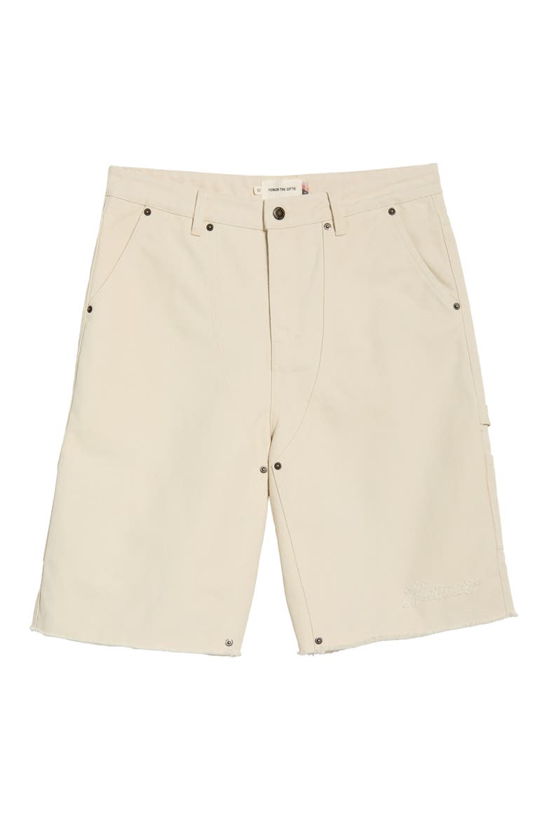 88 Cotton Blend Carpenter Shorts, Alternate, color, BONE