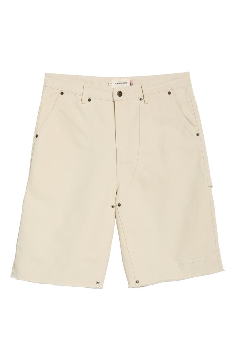 HONOR THE GIFT 88 Cotton Blend Carpenter Shorts, Main, color, Bone