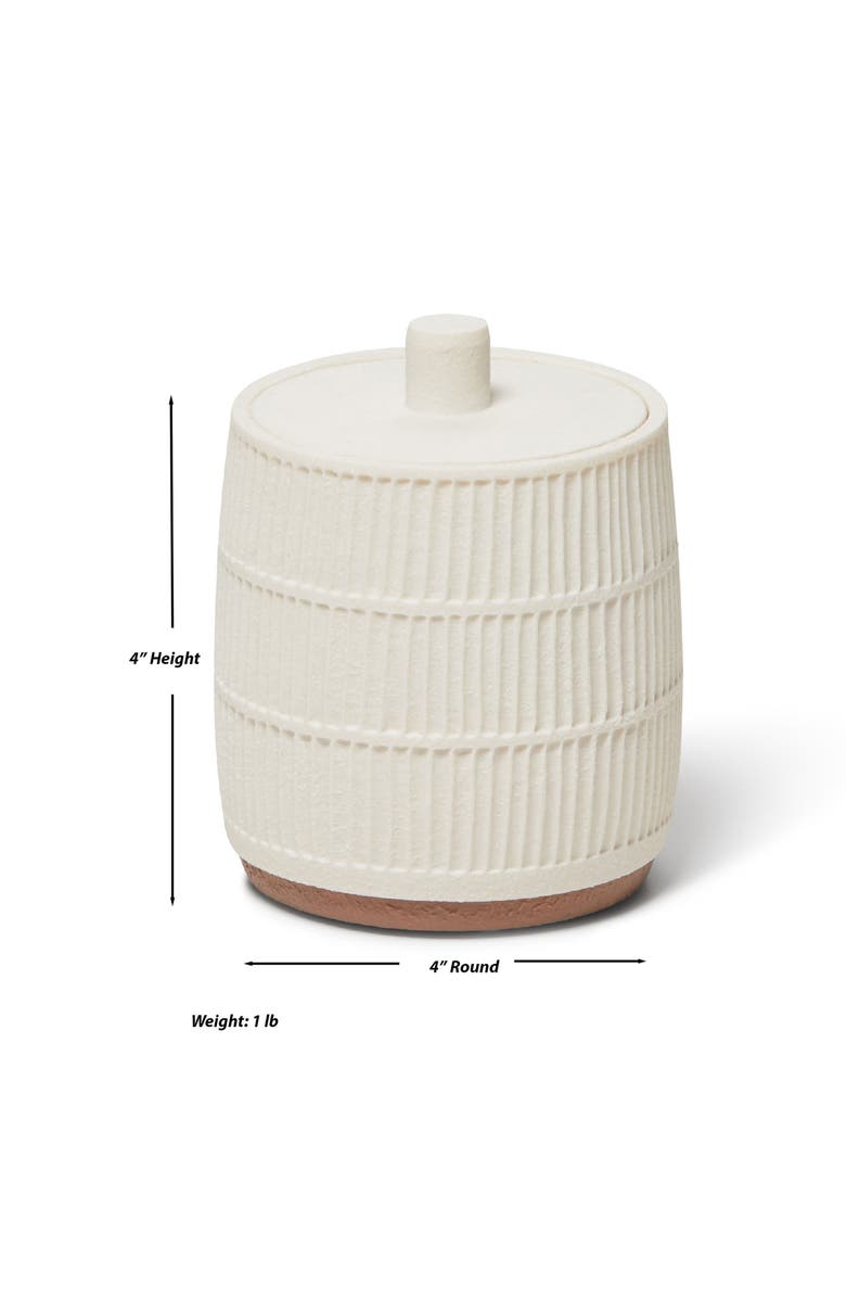 ROSELLI TRADING COMPANY Textured Canister, Alternate, color, Cream