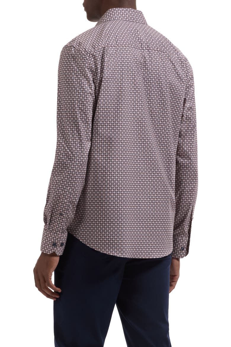 Axel Shaped Long Sleeve Shirt, Alternate, color, DUSTY PINK