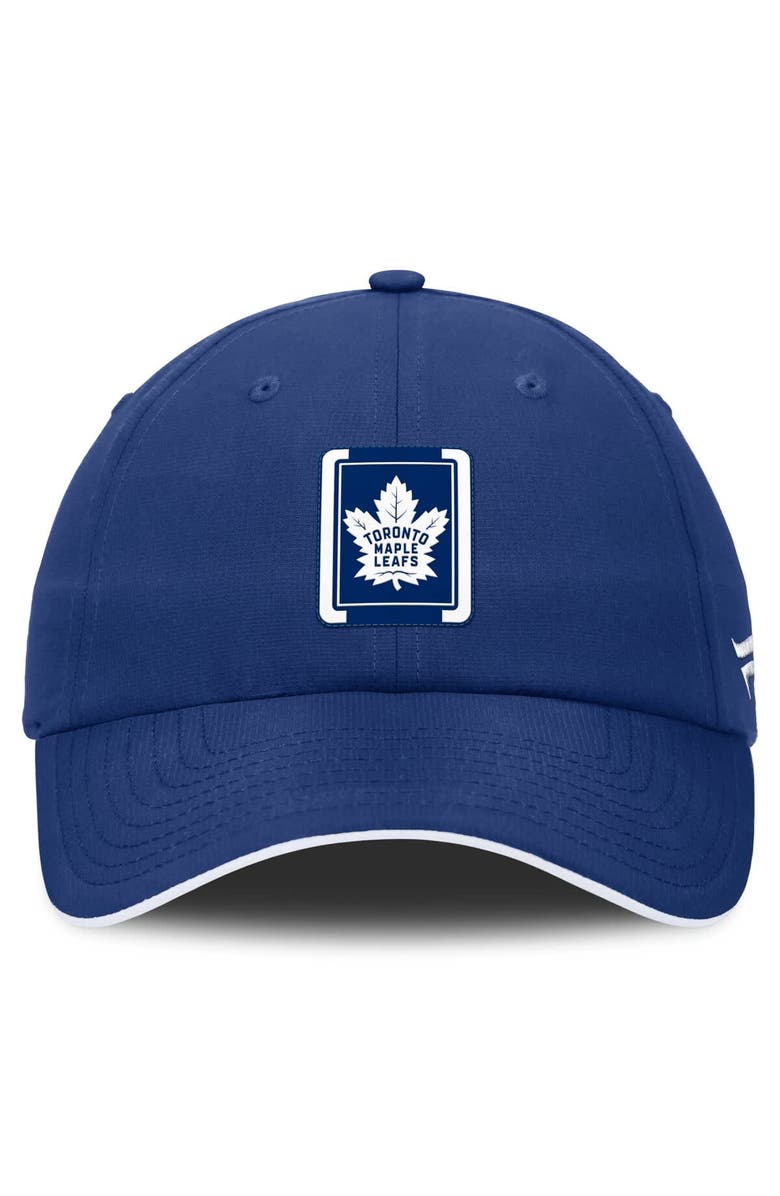 FANATICS Men
s Fanatics Blue/White Toronto Maple Leafs Authentic Pro Ripstop Adjustable Hat, Alternate, color, Blue