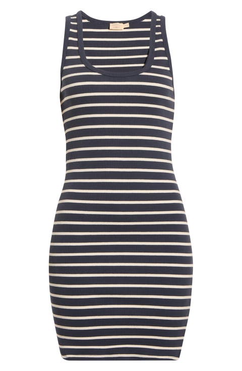 Surfside Rib Stretch Organic Cotton Minidress