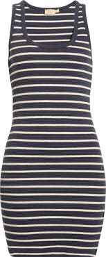 Faherty Surfside Rib Stretch Organic Cotton Minidress