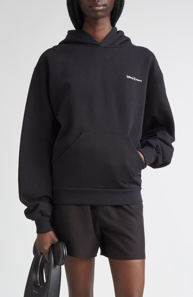 Coperni x Disney Collector Fleece Graphic Hoodie, Main, color, Black