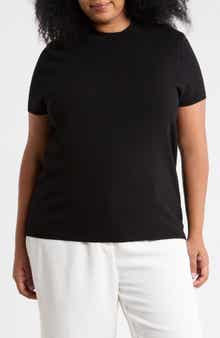 Short Sleeve Ribbed Sweater