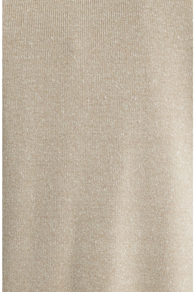 Crown Crafted Beau Merino Wool & Linen Cardigan, Alternate, color, TRUFFLE