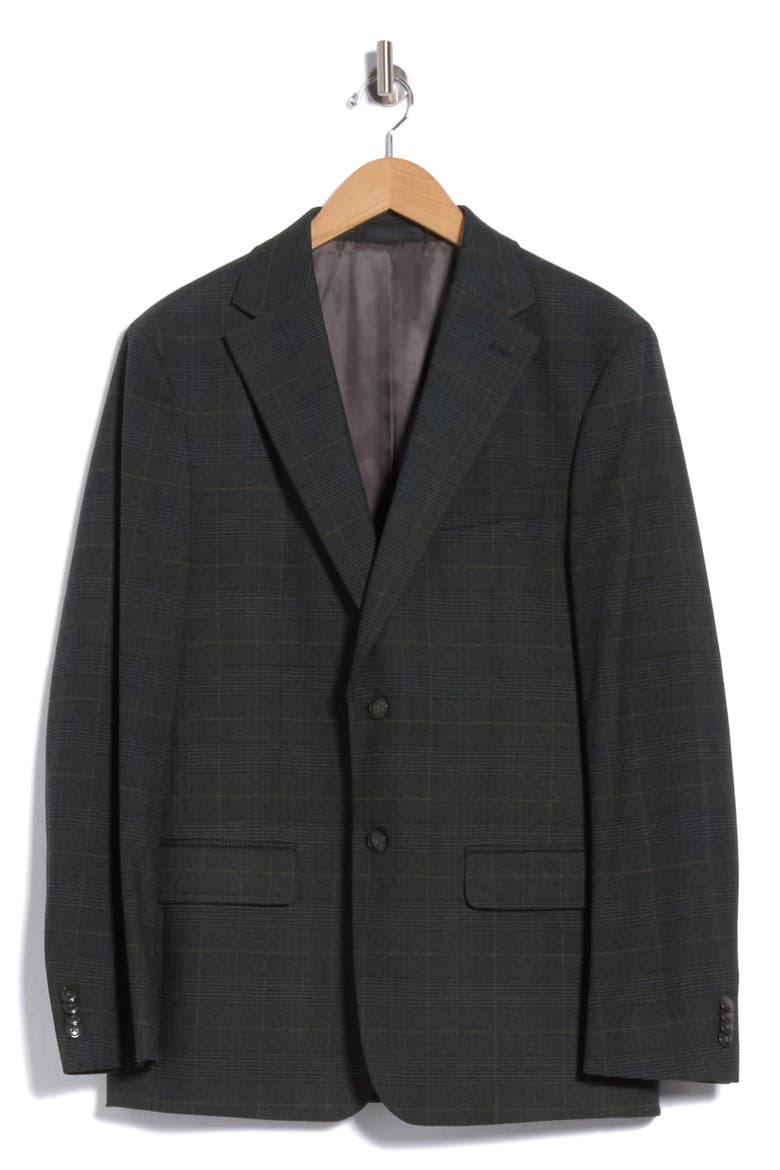 Plaid Sport Coat, Alternate, color, HUNTER GREEN/ CHESTNUT PLAID