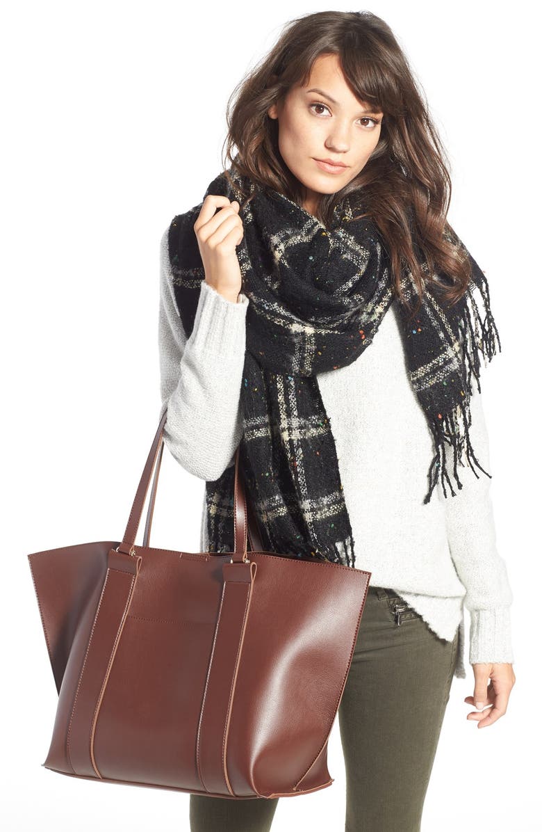 Dreamers by Debut Textured Knit Turtleneck, Alternate, color, 