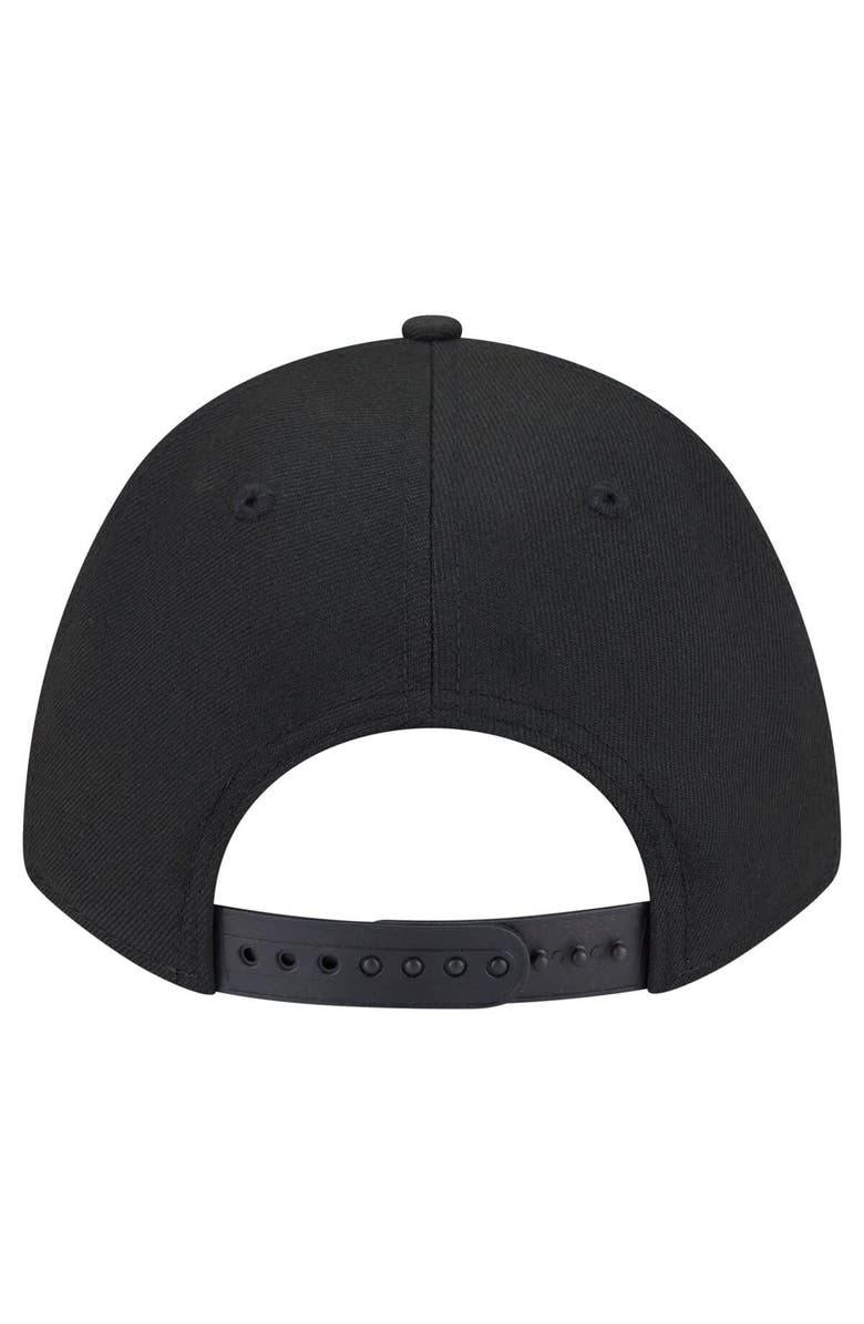 New Era Men's New Era Black New York Jets Team Collection 9FORTY M-Crown A-Frame Adjustable Hat, Alternate, color, Black