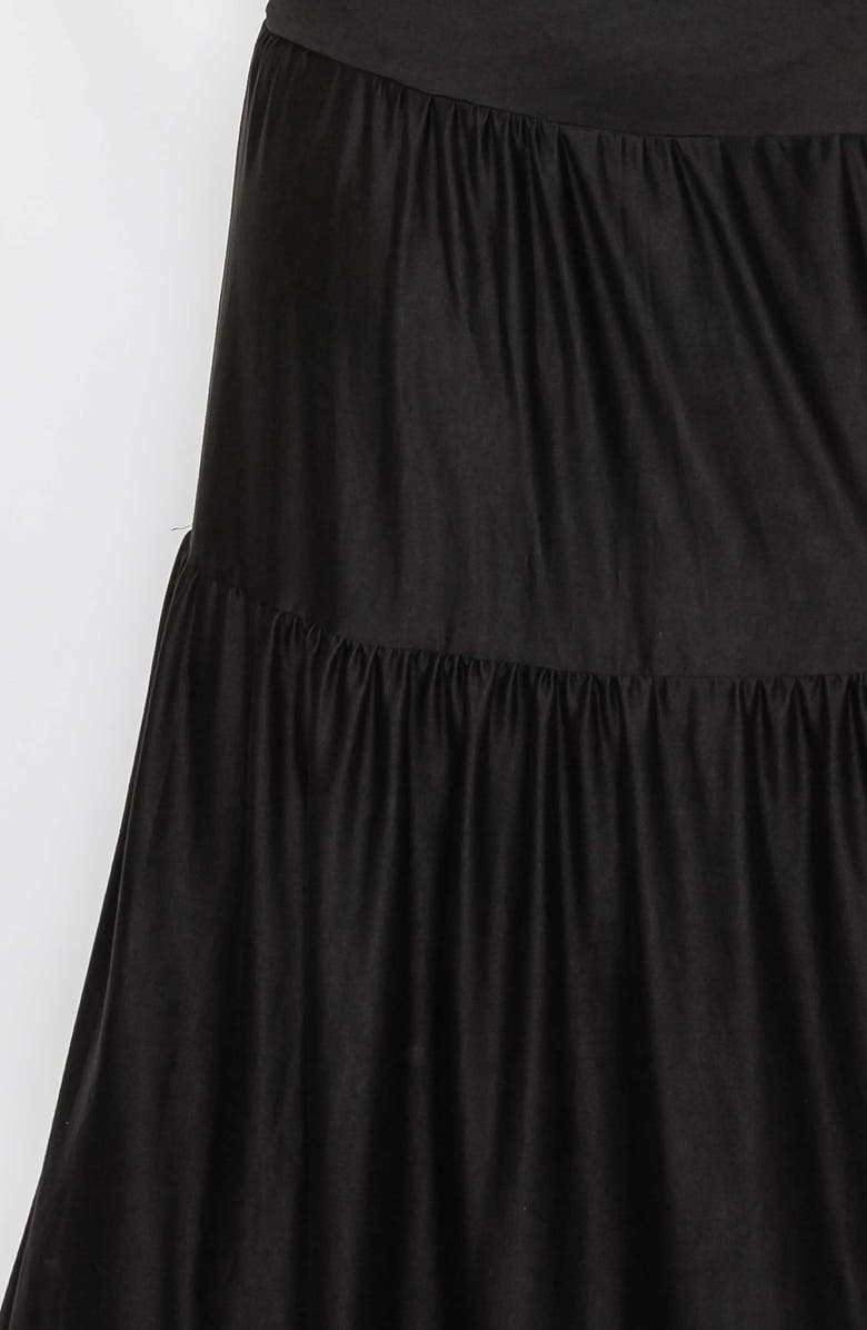 L I V D Jourdan Tiered Maxi Dress, Alternate, color, Black