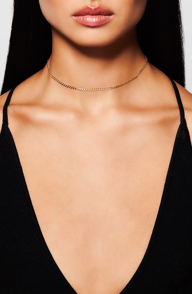 LANA Nude Curb Chain Single Strand Necklace, Alternate, color,