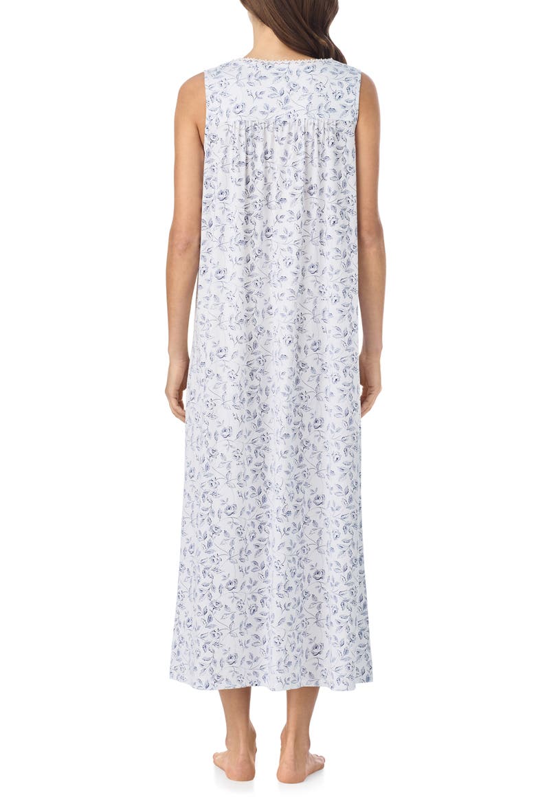 Sleeveless Jersey Ballet Nightgown, Alternate, color, WHITE/ NAVY