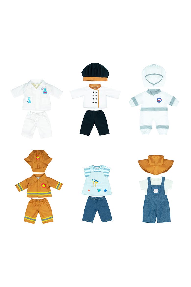 Set 6 Professional Clothing Sets 15 inch, Main, color, Multi