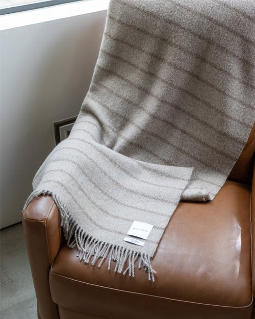 Graf & Lantz Graf Lantz Haus Alpaca Blanket In Gray