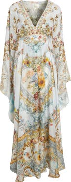 Camilla Seville Sweetheart Long Sleeve Silk Caftan