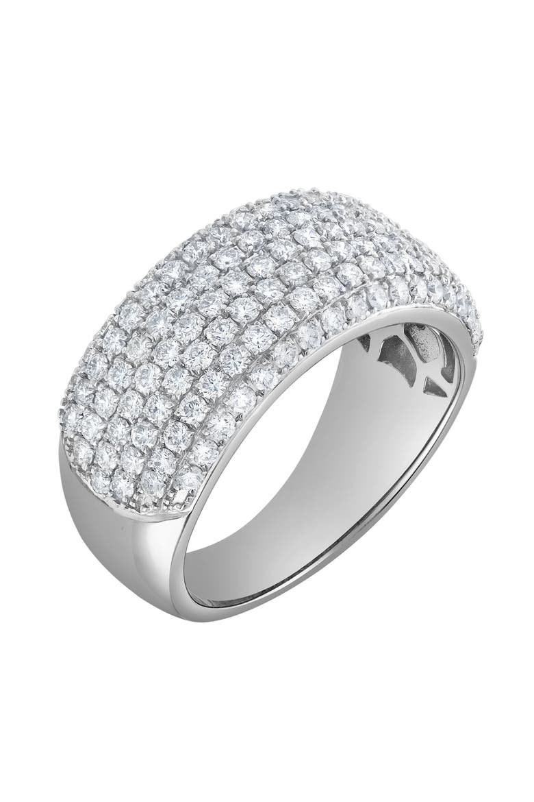 Grandeur 1.50 Ct Natural Diamond 10K Gold Ring, Alternate, color, 10K White Gold