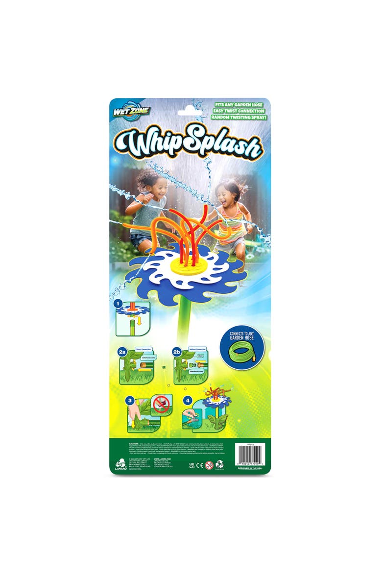 Whip Splash Sprinkler, Flower Shaped Water Sprinkler Outdoor Toy, Alternate, color, Multicolored