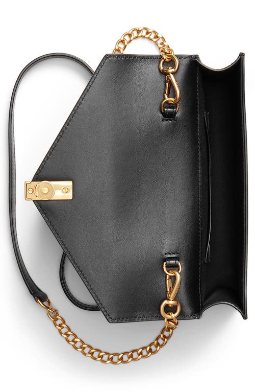 Polo Ralph Lauren Sport Calf Leather Chain Wallet In Black