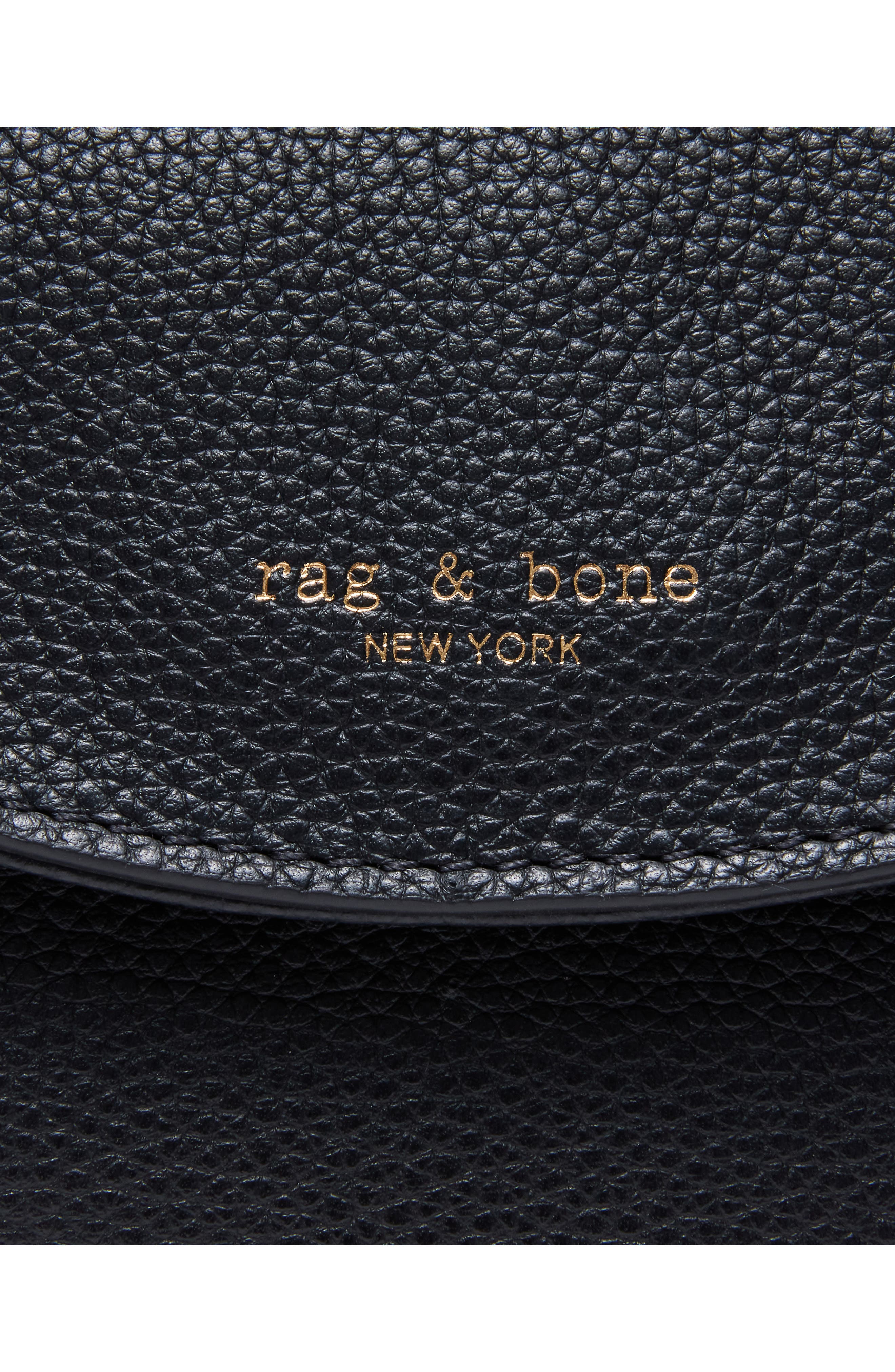 rag & bone Small Gramercy Flap Leather Shoulder Bag, Alternate, color, 