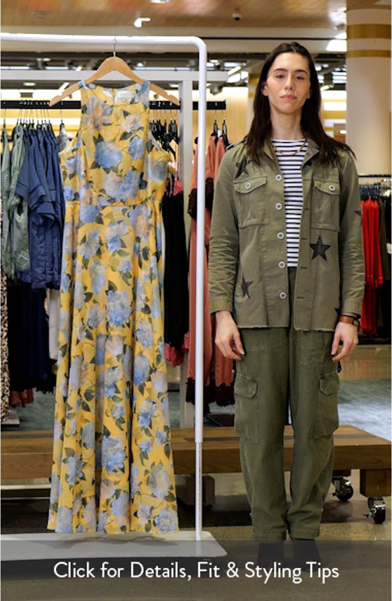 Kate Floral Print Sleeveless Gown, sales video thumbnail