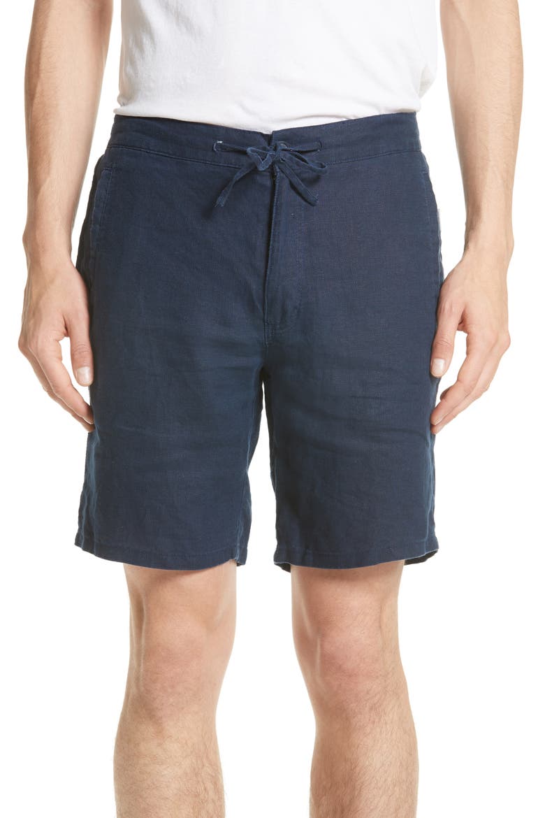 Max Linen Shorts, Main, color, DEEP NAVY