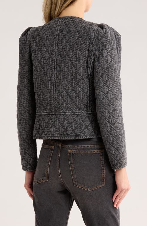 Isabel Marant Étoile Grey Deliona Quilted Cotton Jacket In Gray