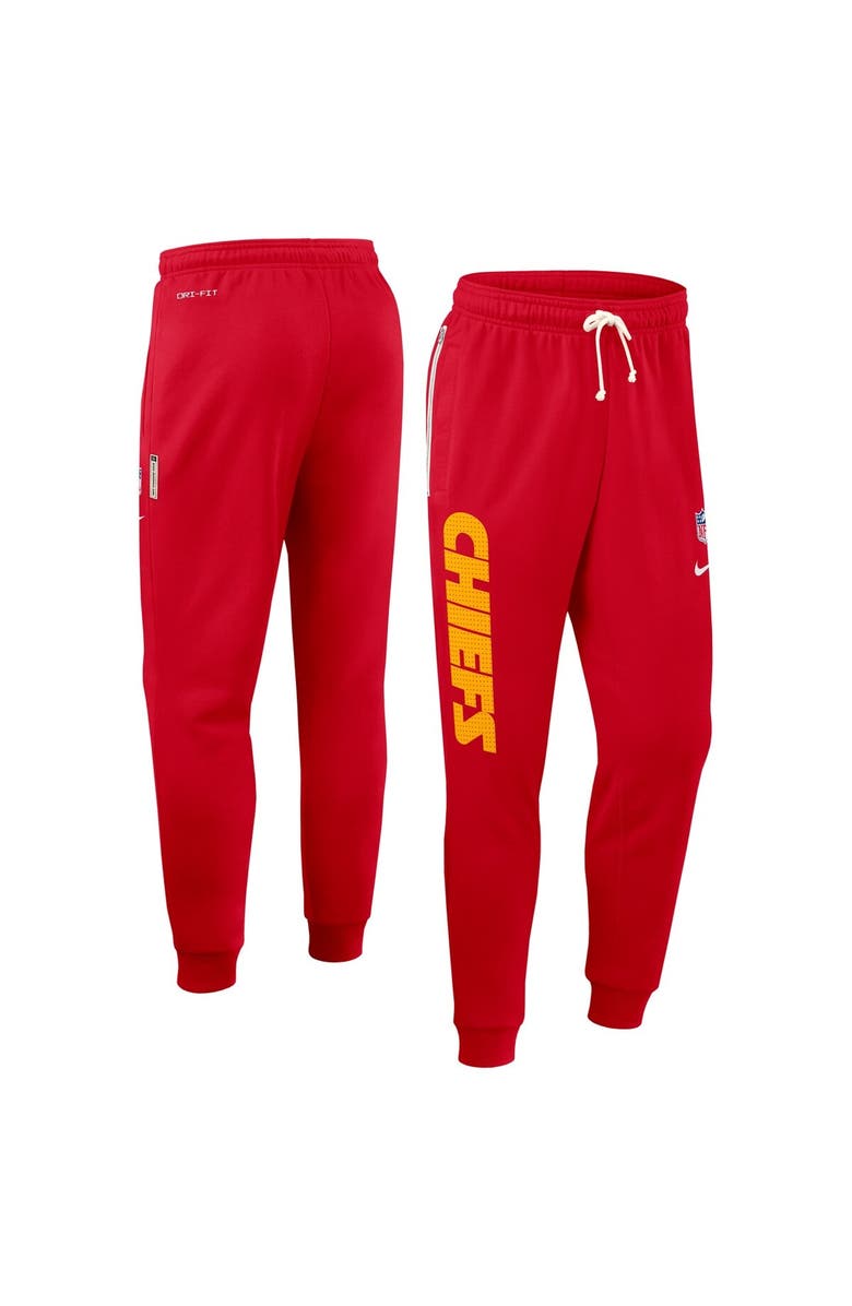 Nike Men's Nike Red Kansas City Chiefs Sideline Standard Issue Ground Game Dri-FIT Taper Pants, Alternate, color, Red