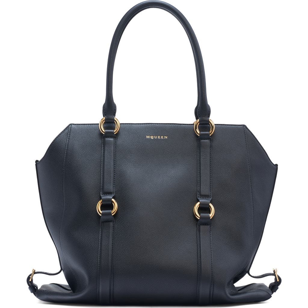 Alexander Mcqueen Mcqueen Farringdon Leather North/south Tote In Multi