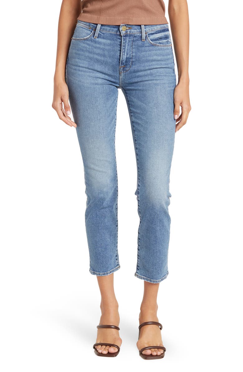 FRAME Le High Straight Jeans, Main, color,