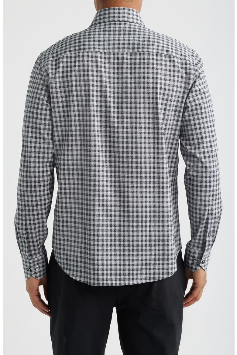 James OoohCotton® Gingham Check Button-Up Shirt, Alternate, color, PLATINUM