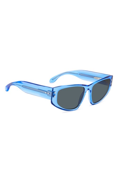 Isabel Marant 57mm Rectangle Sunglasses In Blue