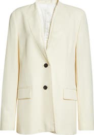 TOTEME Raw Lapel Blazer