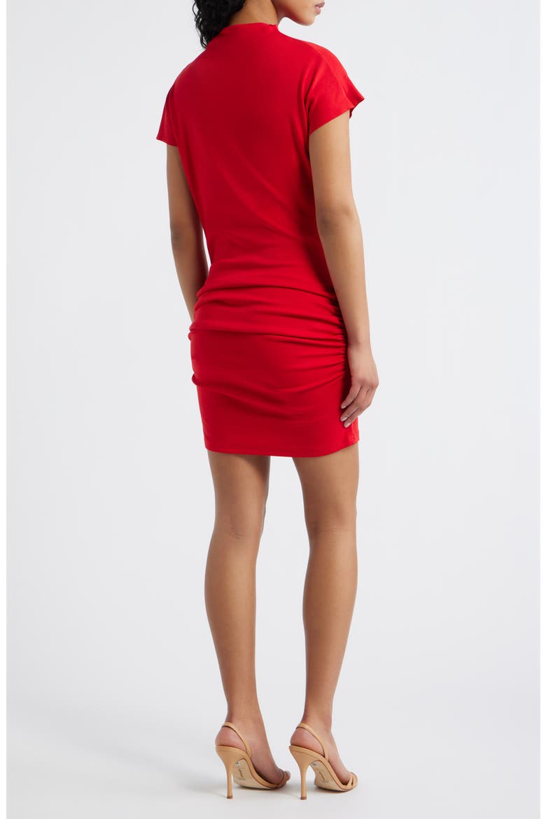 Archer Pleated Minidress, Alternate, color, RED
