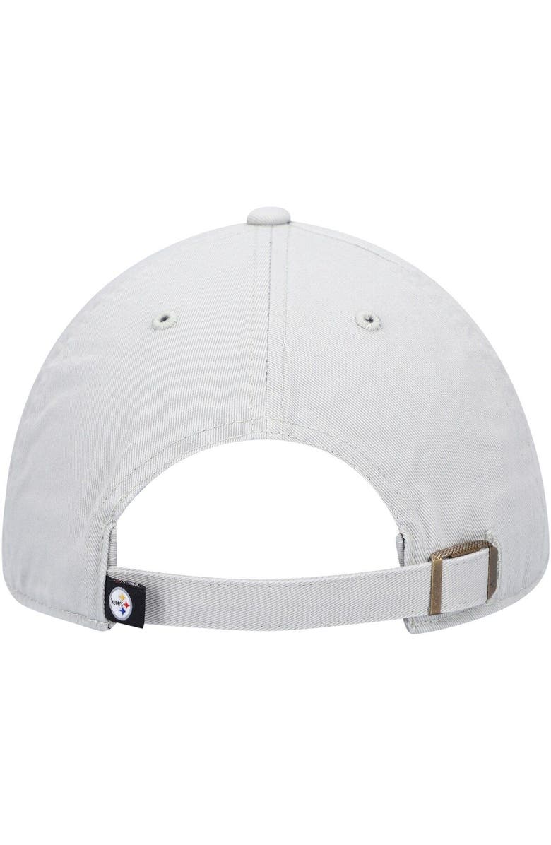 '47 Men's '47 Gray Pittsburgh Steelers Clean Up Adjustable Hat, Alternate, color, Gray