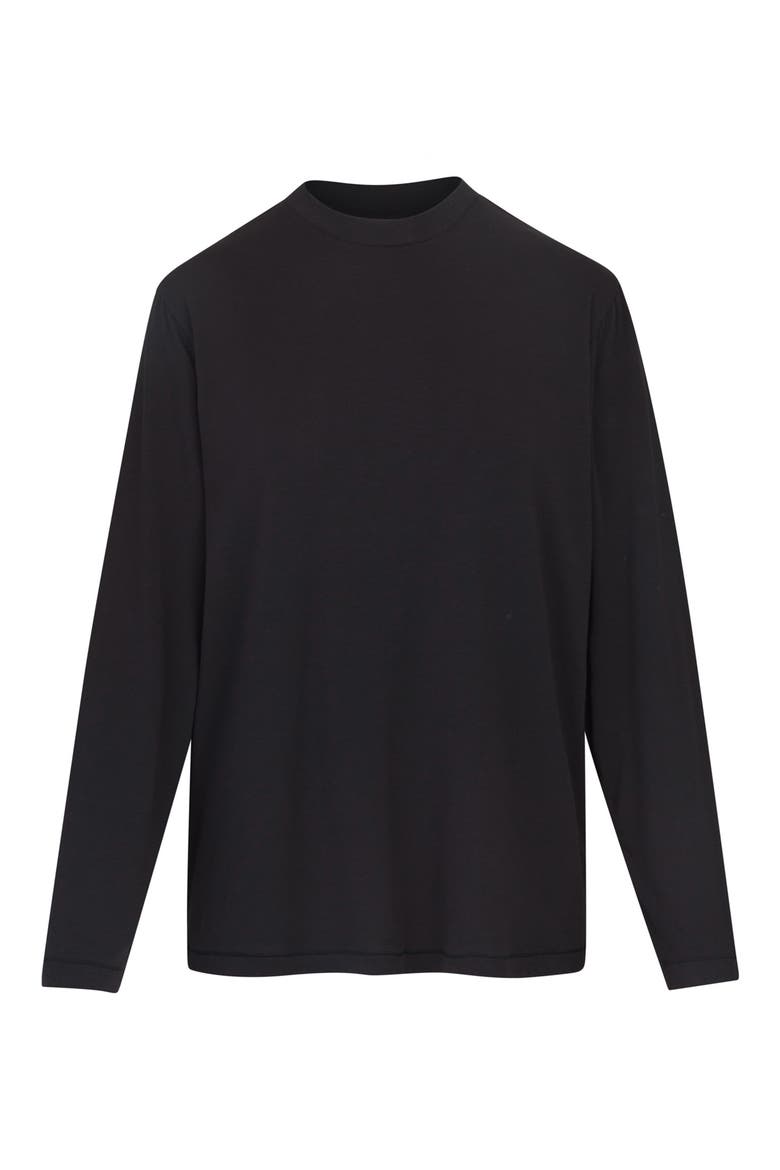 Boyfriend Long Sleeve T-Shirt, Alternate, color, ONYX