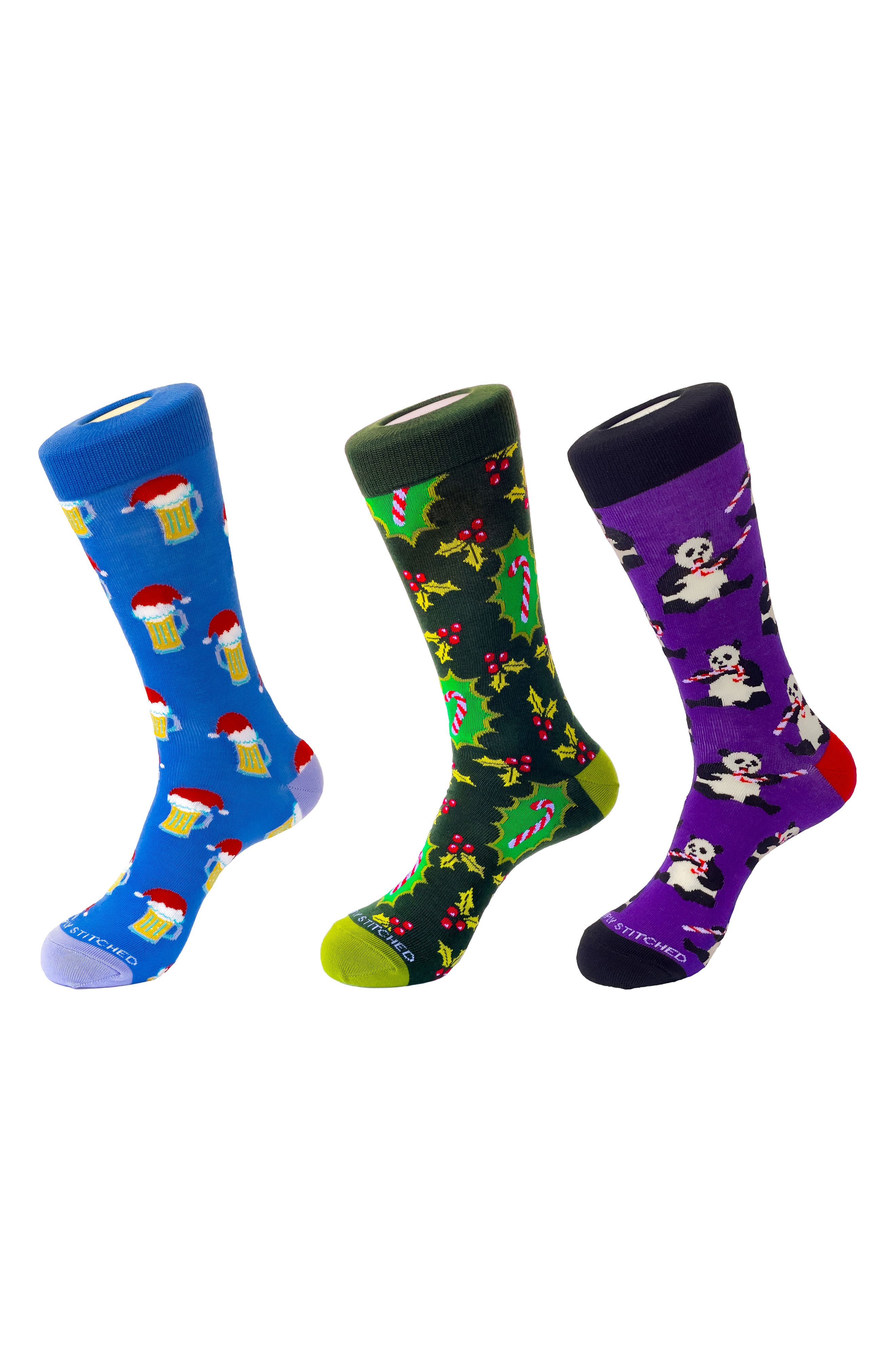 3-Pack Holiday Crew Socks