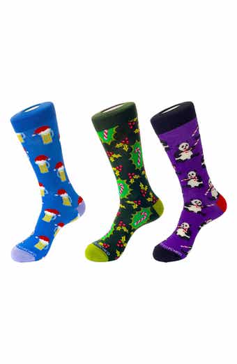 3-Pack Holiday Crew Socks