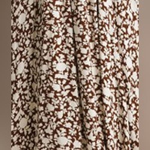 Ghost London Minnie Crepe Printed Shirred Tea Dress In Multi