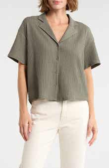 DR2 by Daniel Rainn Short Sleeve Knit Button-Up Shirt